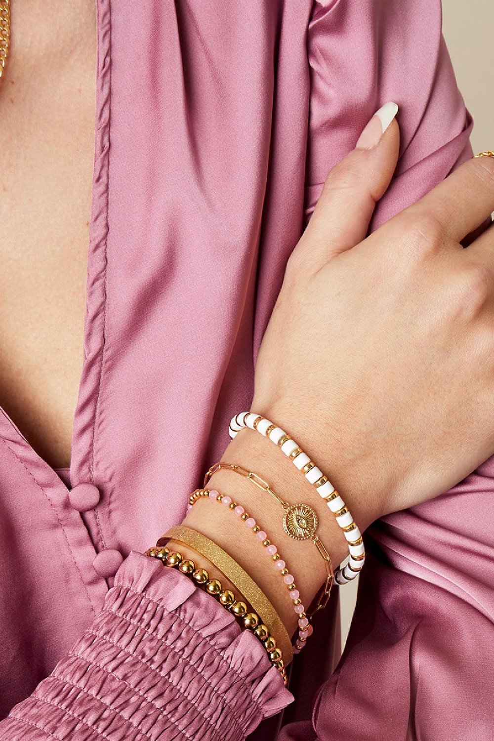 Bracelet Sundial Silver Color Stainless Steel h5Picture2